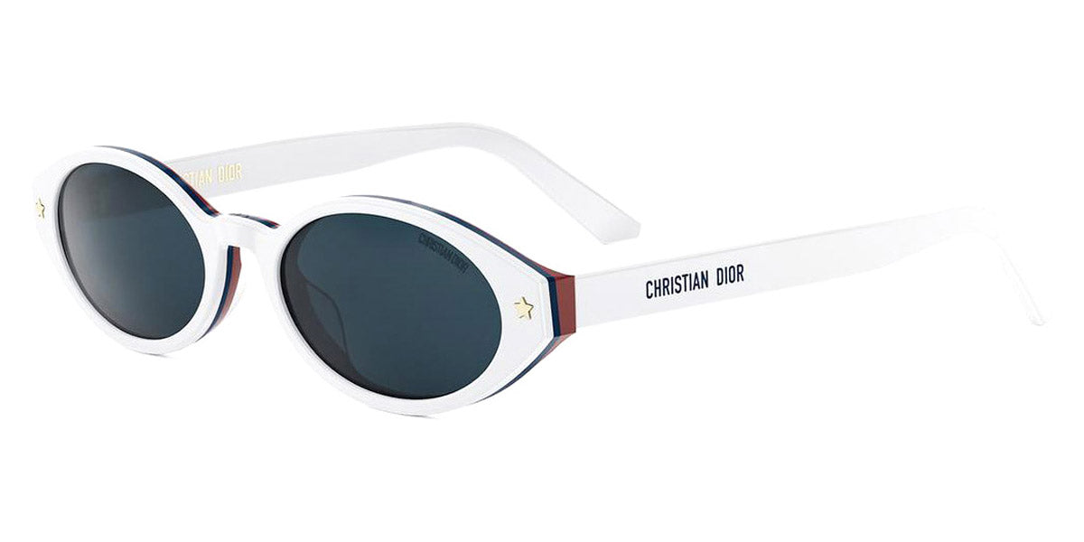 Dior® DIORPACIFIC R1I CD DIORPACIFIC R1I 50B0 52 - 50B0 Shiny White / Blue Sunglasses