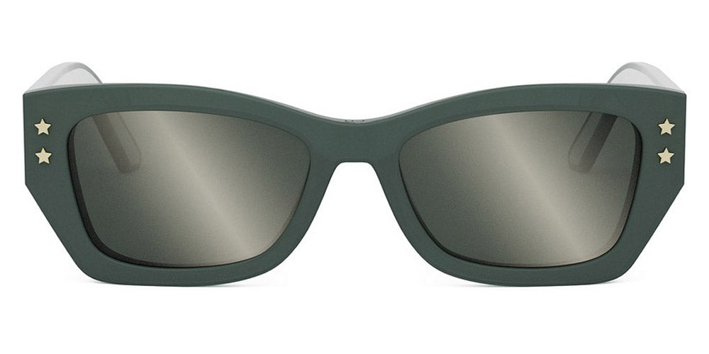 Diorpacific S2U - 55A7 Shiny Green / Brown Mirror Sunglasses