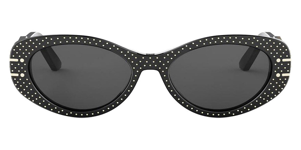 Dior® DIORSIGNATURE B8U CD DIORSIGNATURE B8U 14A0 53 - 15A0 Shiny Black with Grey Sunglasses