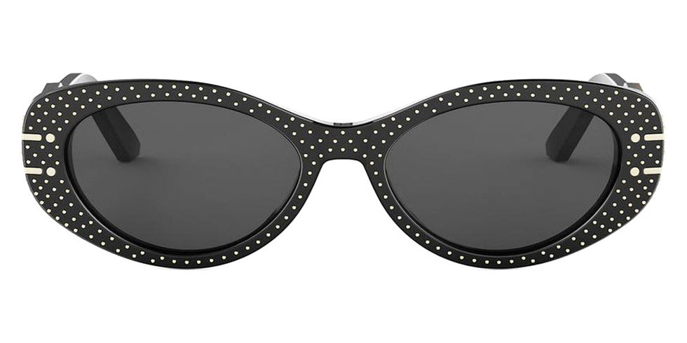 Dior® DIORSIGNATURE B8U CD DIORSIGNATURE B8U 14A0 53 - 15A0 Shiny Black with Grey Sunglasses