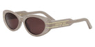 Dior® DIORSIGNATURE B8U CD DIORSIGNATURE B8U 78F0 53 - 78F0 Shiny Transparent Khaki / Brown Sunglasses