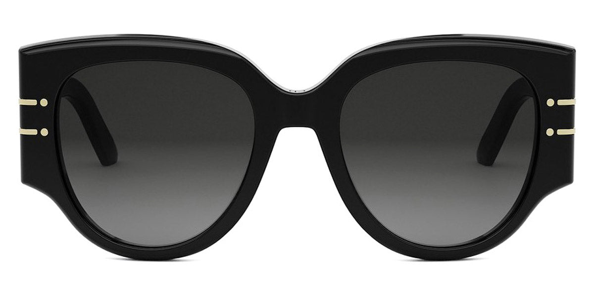 Dior® DIORSIGNATURE R2I - 10A1 Shiny Black with Grey Gradient Sunglasses