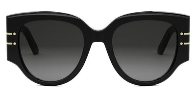 Dior® DIORSIGNATURE R2I - 10A1 Shiny Black with Grey Gradient Sunglasses