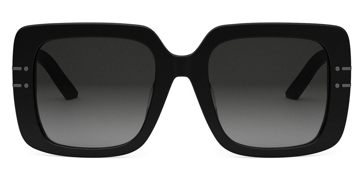 Dior® DIORSIGNATURE S11F - 14A1 Shiny Black / Gradient Smoke Sunglasses