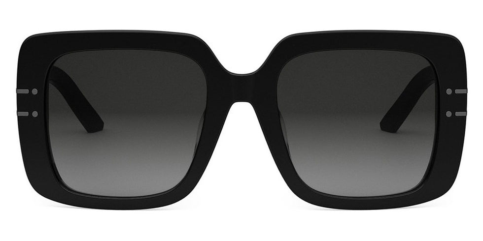 Dior® DIORSIGNATURE S11F - 14A1 Shiny Black / Gradient Smoke Sunglasses