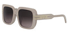 Dior® DIORSIGNATURE S11F - 78A1 Shiny Transparent Khaki / Gradient Smoke Sunglasses