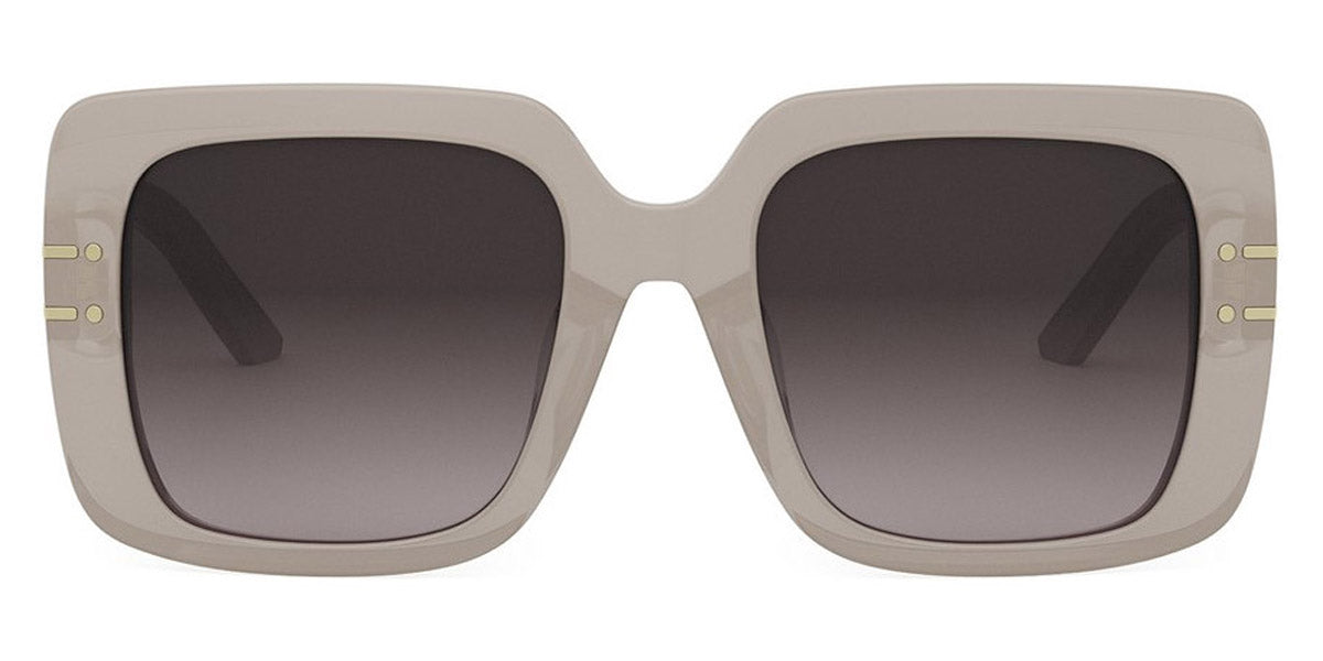 Dior® DIORSIGNATURE S11F - 78A1 Shiny Transparent Khaki / Gradient Smoke Sunglasses