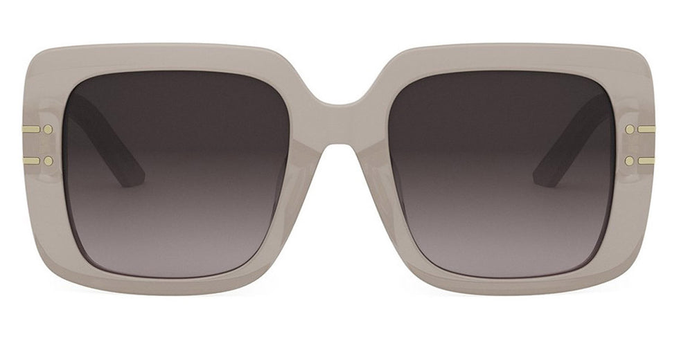 Dior® DIORSIGNATURE S11F - 78A1 Shiny Transparent Khaki / Gradient Smoke Sunglasses