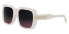 Dior® DIORSIGNATURE S11F - 95AD Shiny Ivory / Gradient Brown Sunglasses