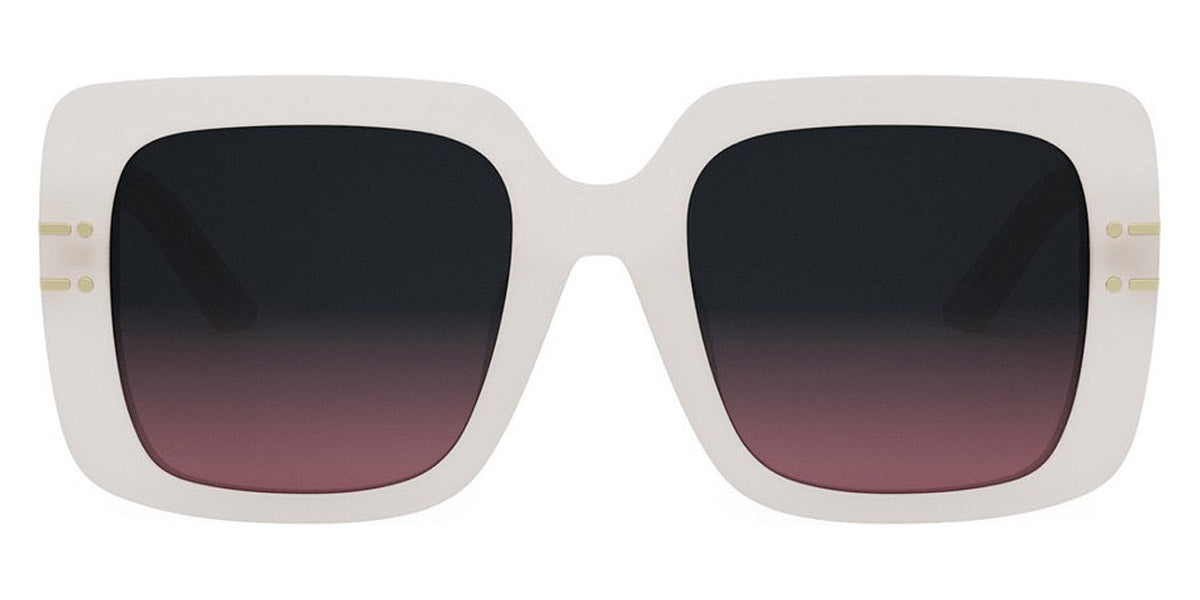 Dior® DIORSIGNATURE S11F - 95AD Shiny Ivory / Gradient Brown Sunglasses