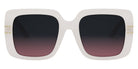 Dior® DIORSIGNATURE S11F - 95AD Shiny Ivory / Gradient Brown Sunglasses