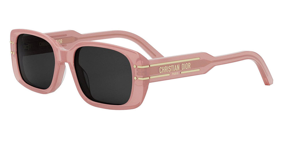 Dior® DIORSIGNATURE S12I CD DIORSIGNATURE S12I 40A0 53 - 40A0 Shiny Light Pink / Smoke Sunglasses