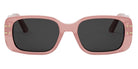Dior® DIORSIGNATURE S12I CD DIORSIGNATURE S12I 40A0 53 - 40A0 Shiny Light Pink / Smoke Sunglasses