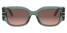 Dior® DIORSIGNATURE S13I CD DIORSIGNATURE S13I 55F2 52 - 55F2 Shiny Green / Grey Gradient Sunglasses