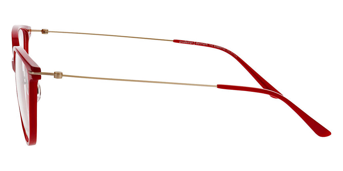 ProDesign Denmark® DISC 1 PDD DISC 1 4022 52 - Red Medium Shiny Eyeglasses