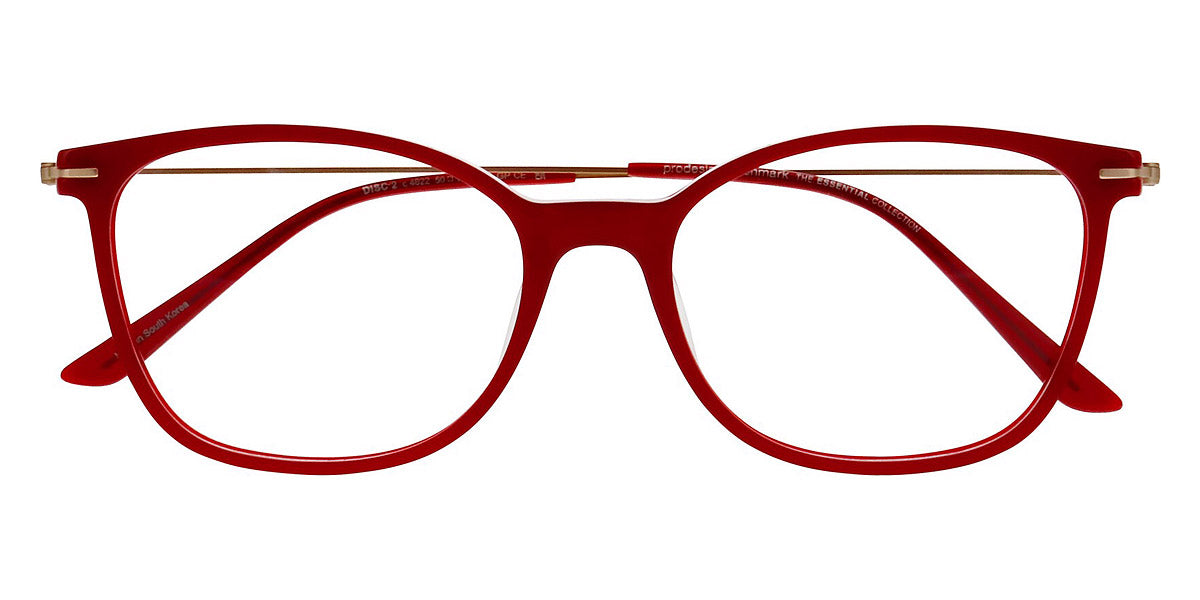 ProDesign Denmark® DISC 2 PDD DISC 2 4022 50 - Red Medium Shiny Eyeglasses
