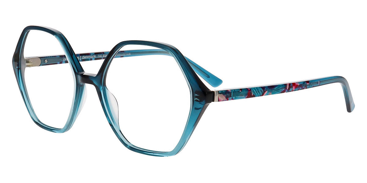 ProDesign Denmark® ELATE 1 PDD ELATE 1 9345 54 - Petrol Gradient Transparent Eyeglasses