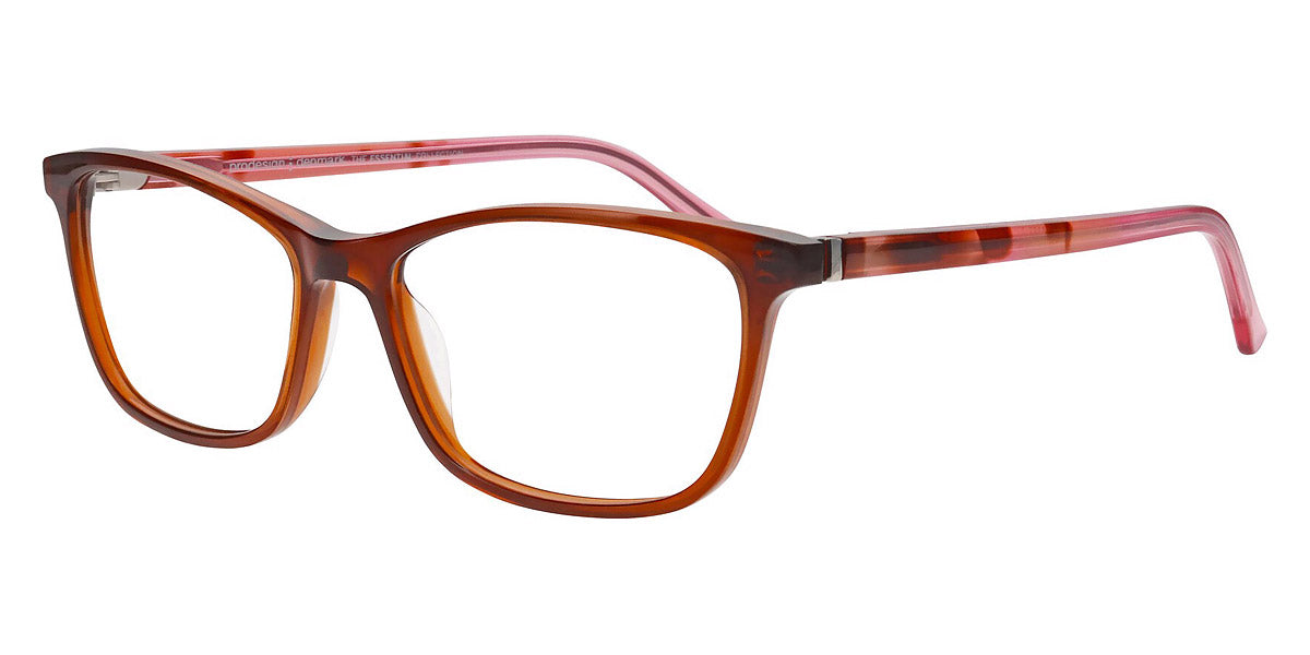 ProDesign Denmark® 3655 PDD 3655 5022 51 - Brown Medium Shiny Eyeglasses