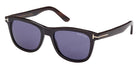Tom Ford® FT1046-P FT1046-P 63V 53 - Shiny Black / Brown Horn Sunglasses