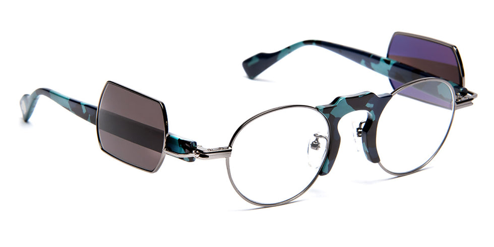 J.F. Rey® HKXJF01 JFR HKXJF01 2505 47 - 2505 Col Blue/Shiny Gunmetal Sunglasses