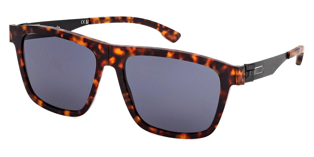 Ic! Berlin® Zeta ICB IC0057 54A 58 - Red Havana / Smoke Sunglasses