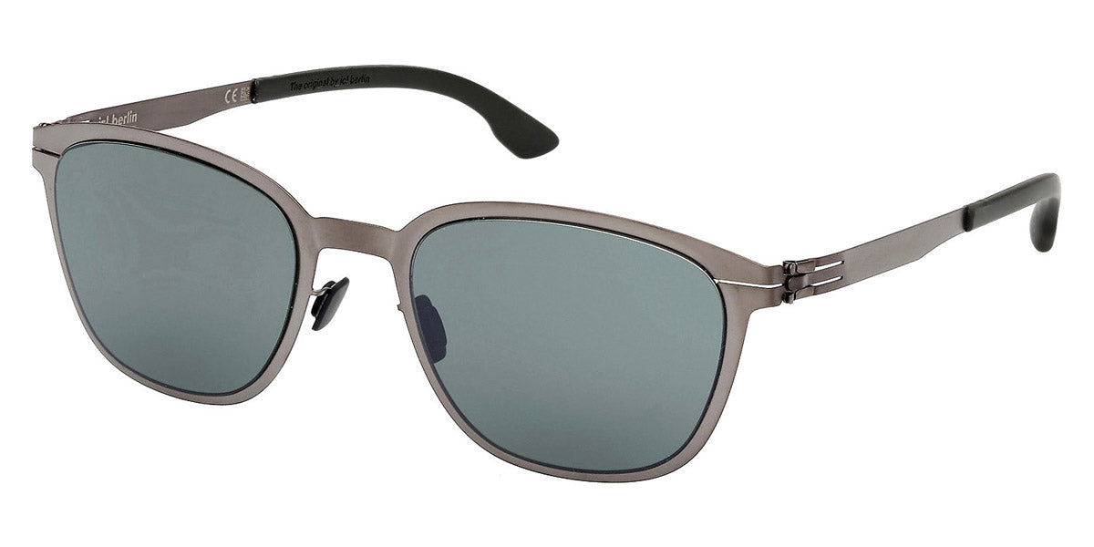Ic! Berlin® Anton ICB IC0059 02R 54 - Graphite / Green Polarized Sunglasses