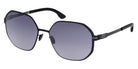 Ic! Berlin® Dominica ICB IC0060 02B 59 - Matte Black / Gradient Smoke Sunglasses