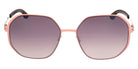 Ic! Berlin® Dominica ICB IC0060 28E 59 - Shiny Rose Gold / Brown Sunglasses