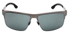 Ic! Berlin® Nate ICB IC0061 02R 63 - Graphite / Green Polarized Sunglasses