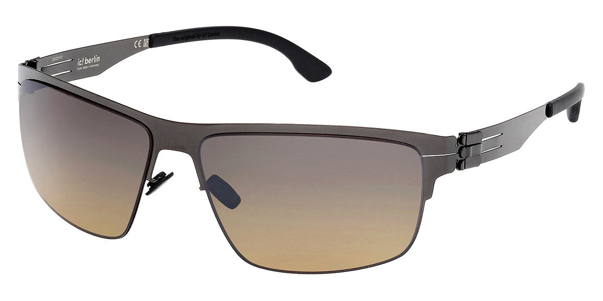 Ic! Berlin® Nate ICB IC0061 08R 63 - Shiny Gunmetal / Pineapple Gradient Polarized Sunglasses
