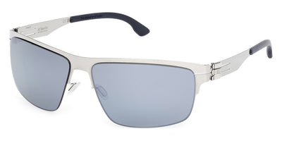 Ic! Berlin® Nate ICB IC0061 20D 63 - Shiny Grey / Marine Blue Polarized Sunglasses
