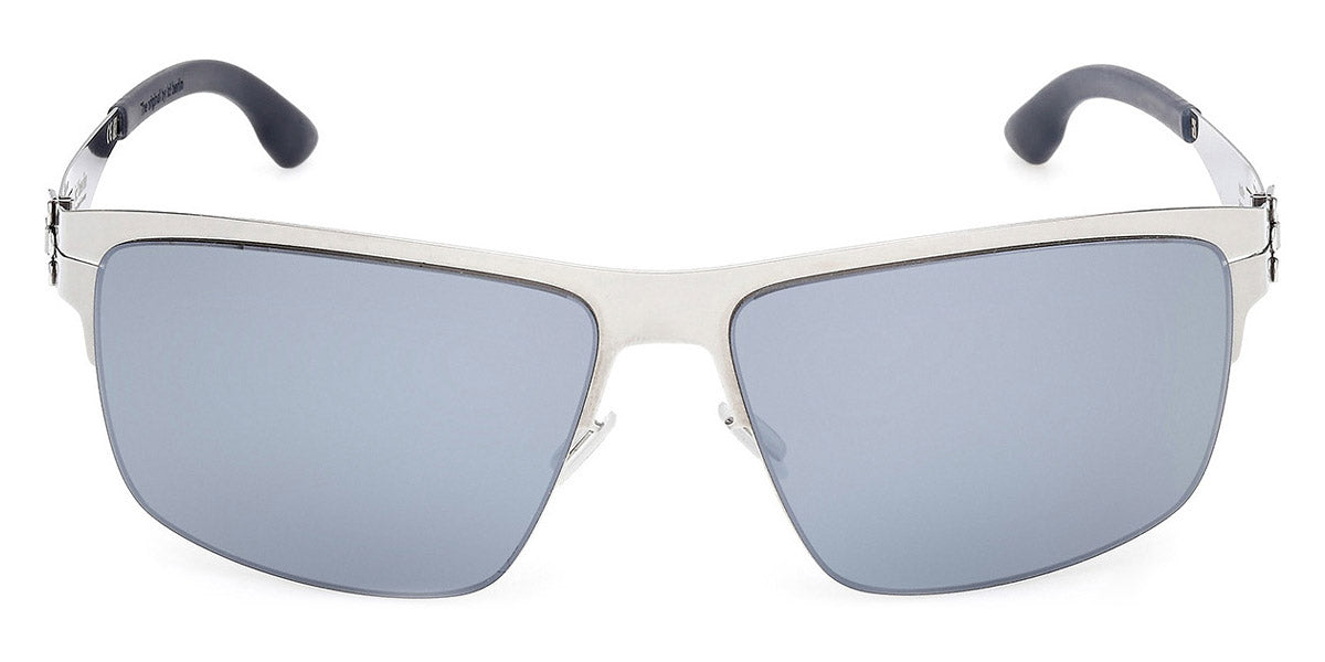 Ic! Berlin® Nate ICB IC0061 20D 63 - Shiny Grey / Marine Blue Polarized Sunglasses