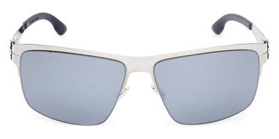 Ic! Berlin® Nate ICB IC0061 20D 63 - Shiny Grey / Marine Blue Polarized Sunglasses