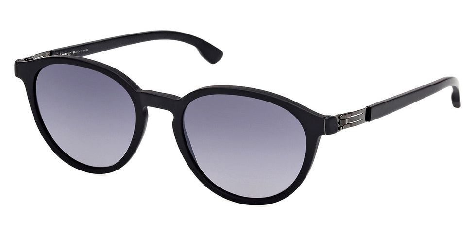 Ic! Berlin® Cassius ICB IC0064 02B 52 - Matte Black / Gradient Smoke Sunglasses
