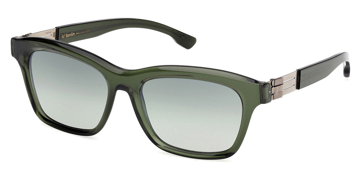Ic! Berlin® Pamela ICB IC0066 50S 54 - Shiny Dark Green / Gradient Green Sunglasses