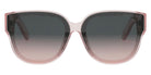Dior® LADY 95.22 R3F - Shiny Light Pink/Lenses Gradient Smoke Organic 40AL Sunglasses