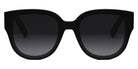 Dior® LADY 95.22 R3I - Shiny Black/Lenses Smoke Organic 10A1  Sunglasses