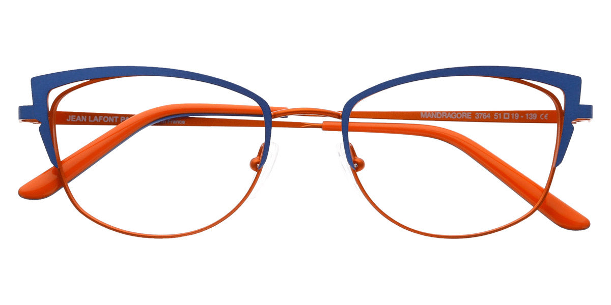 Jean Lafont Paris Eyeglasses Jargon 005 Orange Designer Frames Only 46-21-149 Lafont® Legal Square Eyeglasses - EuroOptica main image 4