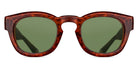 Matsuda® M1029 M1029 Matte Walnut / Amber Sage Green Sunglasses