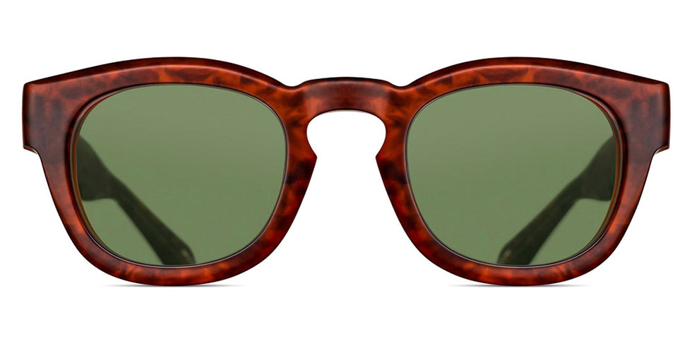 Matsuda® M1029 M1029 Matte Walnut / Amber Sage Green Sunglasses