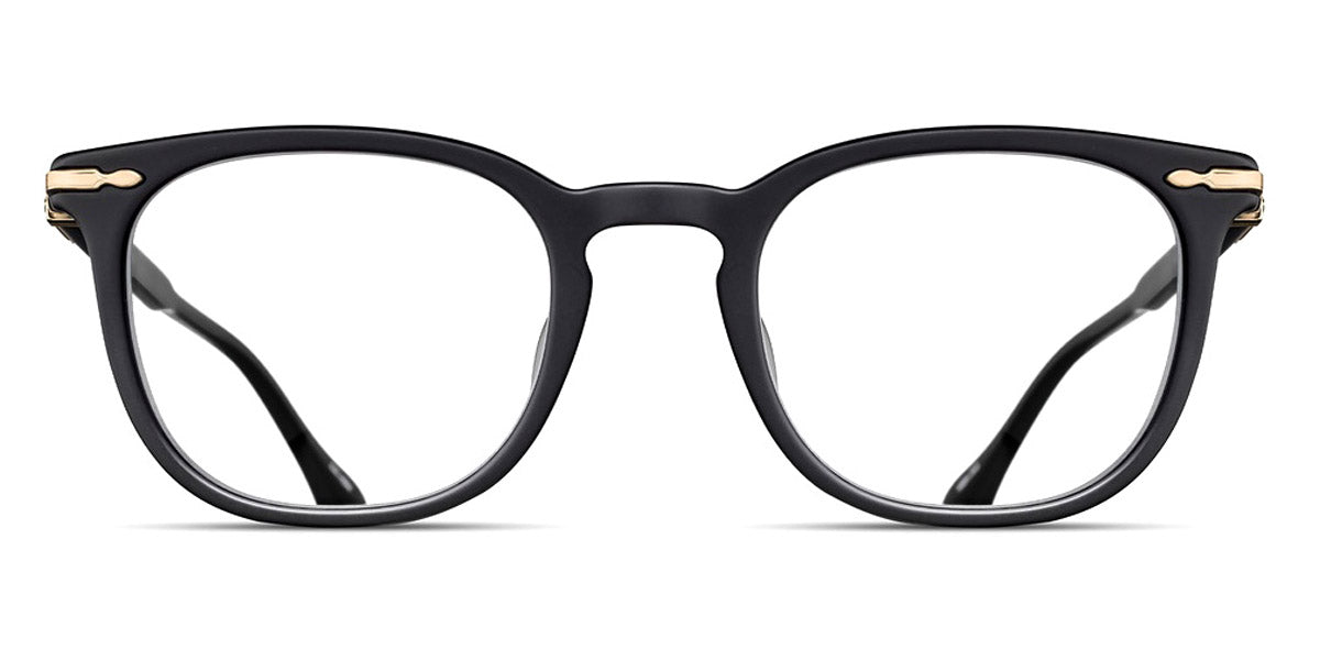 Matsuda® M2047 Matte Black / Brushed Gold Eyeglasses