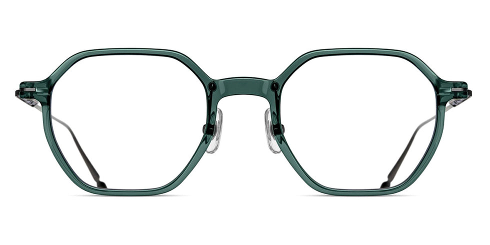 Matsuda® M2053 Bottle Green / Brushed Silver Eyeglasses