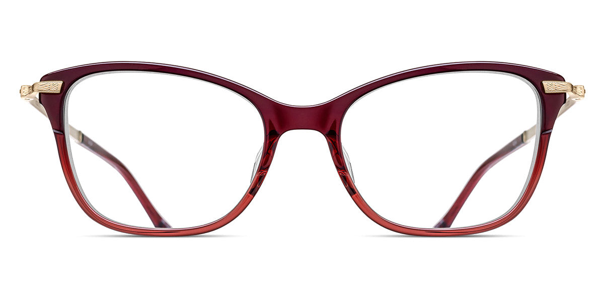 Matsuda® M2065 MTD M2065 Bordeaux 51 - Bordeaux Gradient - Brushed Gold Eyeglasses