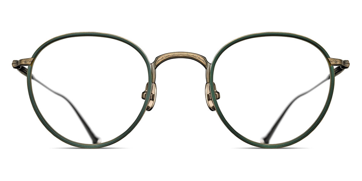 Matsuda® M3085-I MTD M3085-I Antique Gold/Bottle Green 47 - Antique Gold / Bottle Green Eyeglasses