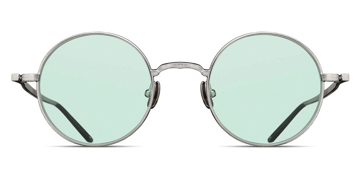 Matsuda® M3087 Palladium White / Café Green Sunglasses