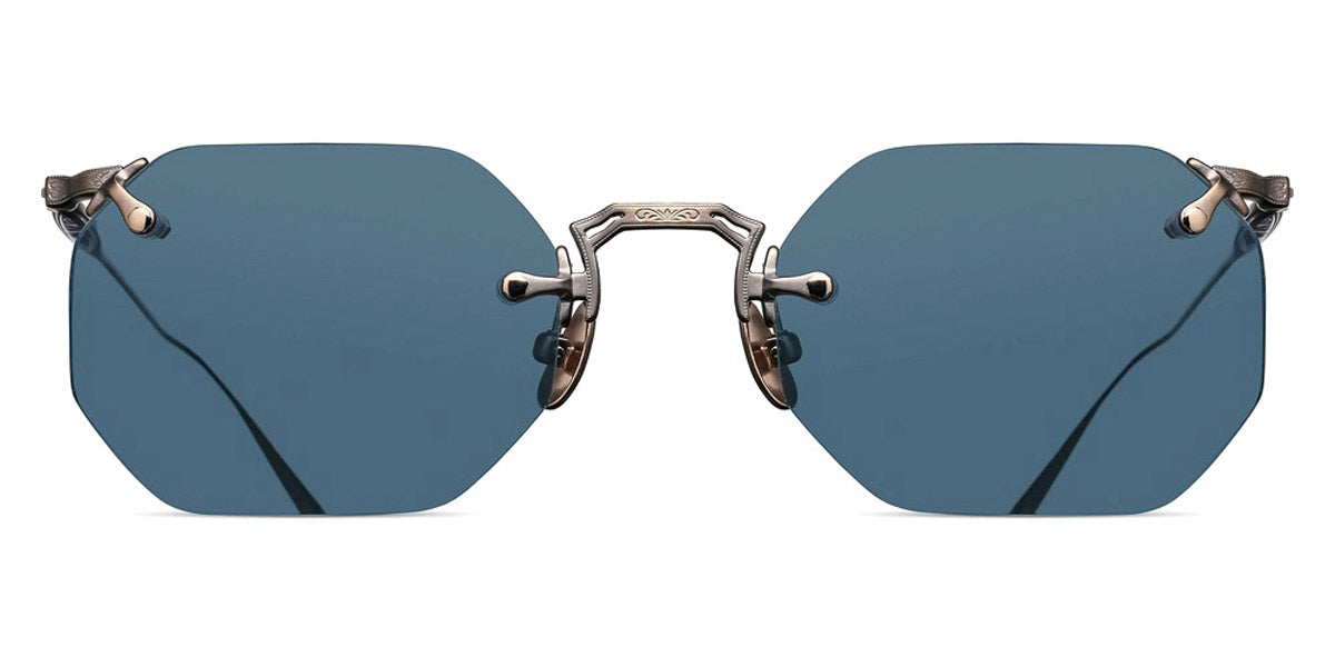 Matsuda® M3104-B Antique Gold / Blue Grey Sunglasses