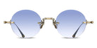 Matsuda® M3105-D Brushed Gold / Cafe Blue Gradient Sunglasses