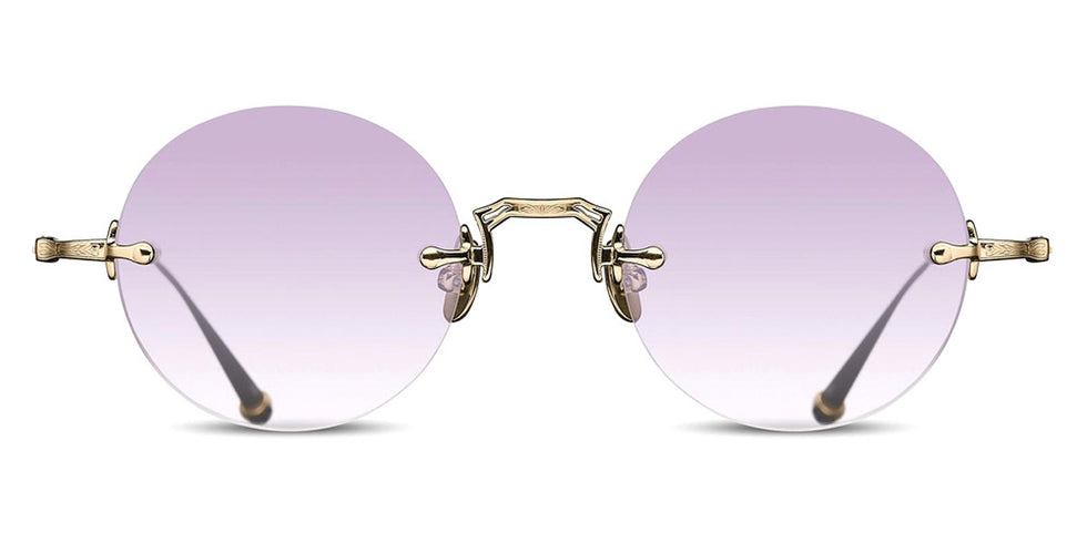Matsuda® M3105-D Antique Gold / Cafe Violet Gradient Sunglasses