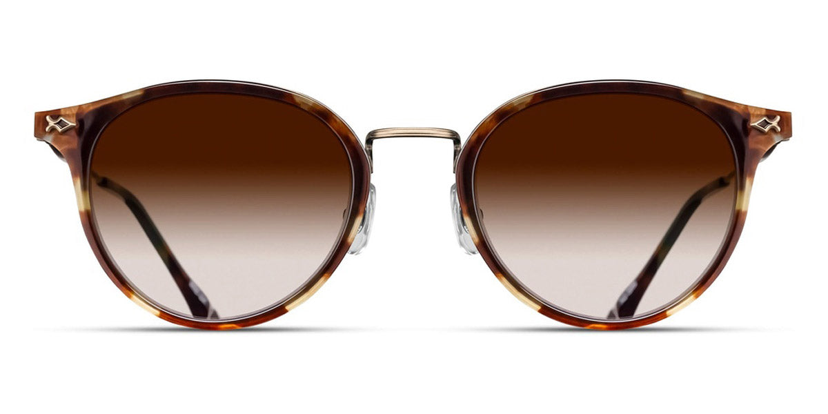 Matsuda® M3114 MTD M3114 Antique Gold/Brown / Brown 50 - Antique Gold/Brown Sunglasses