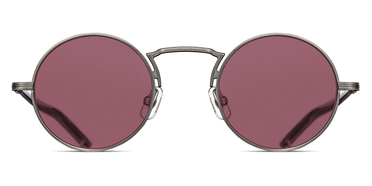 Matsuda® M3119 MTD M3119 Antique Silver/Brunello Red 46 - Antique Silver / Brunello Red Sunglasses